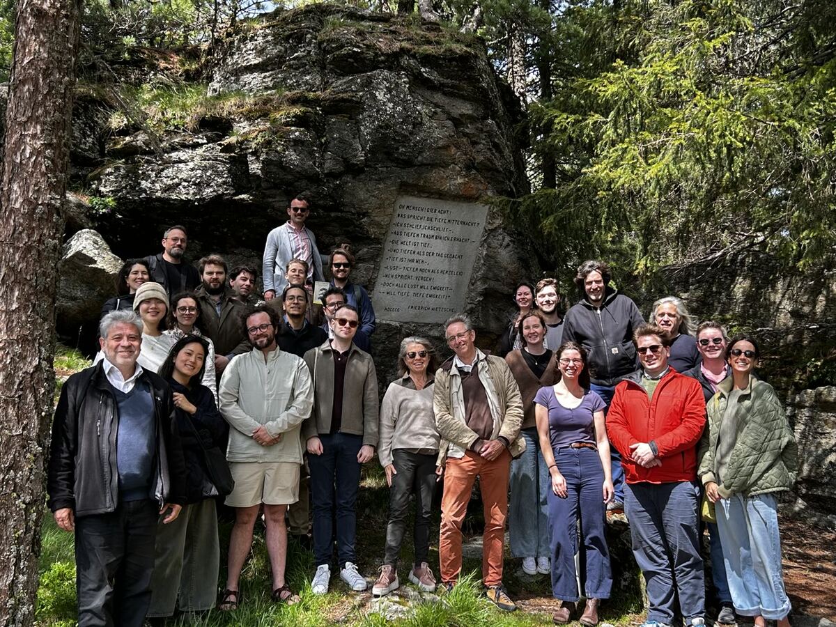 Photo de groupe, séminaire doctoral et post-doctoral 2025, Sils Maria (Suisse)